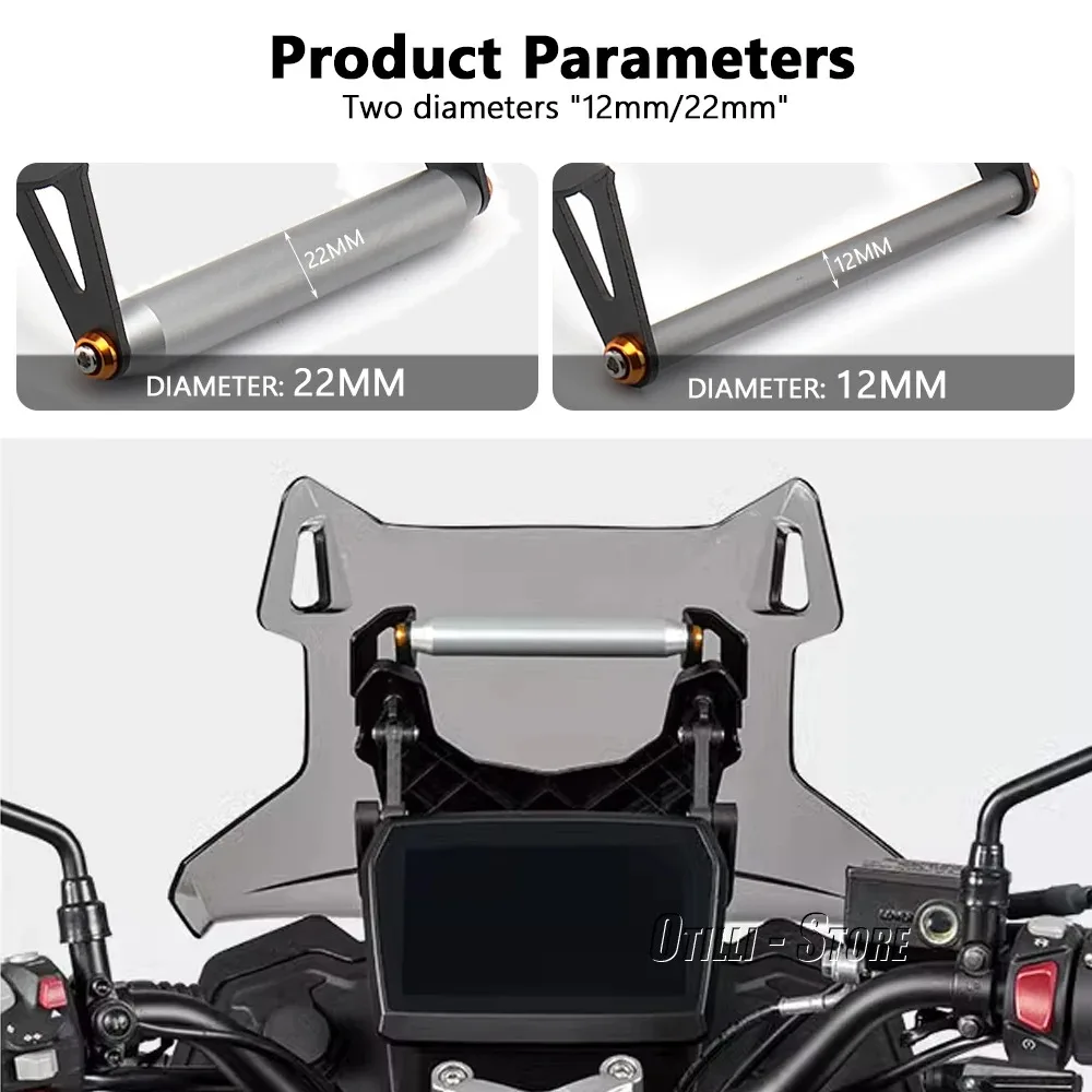 For Voge DS525X DS 525X 525DSX 2023- Motorcycle Phone Holder Metal GPS Navigation Mount Fixed Bracket Accessories