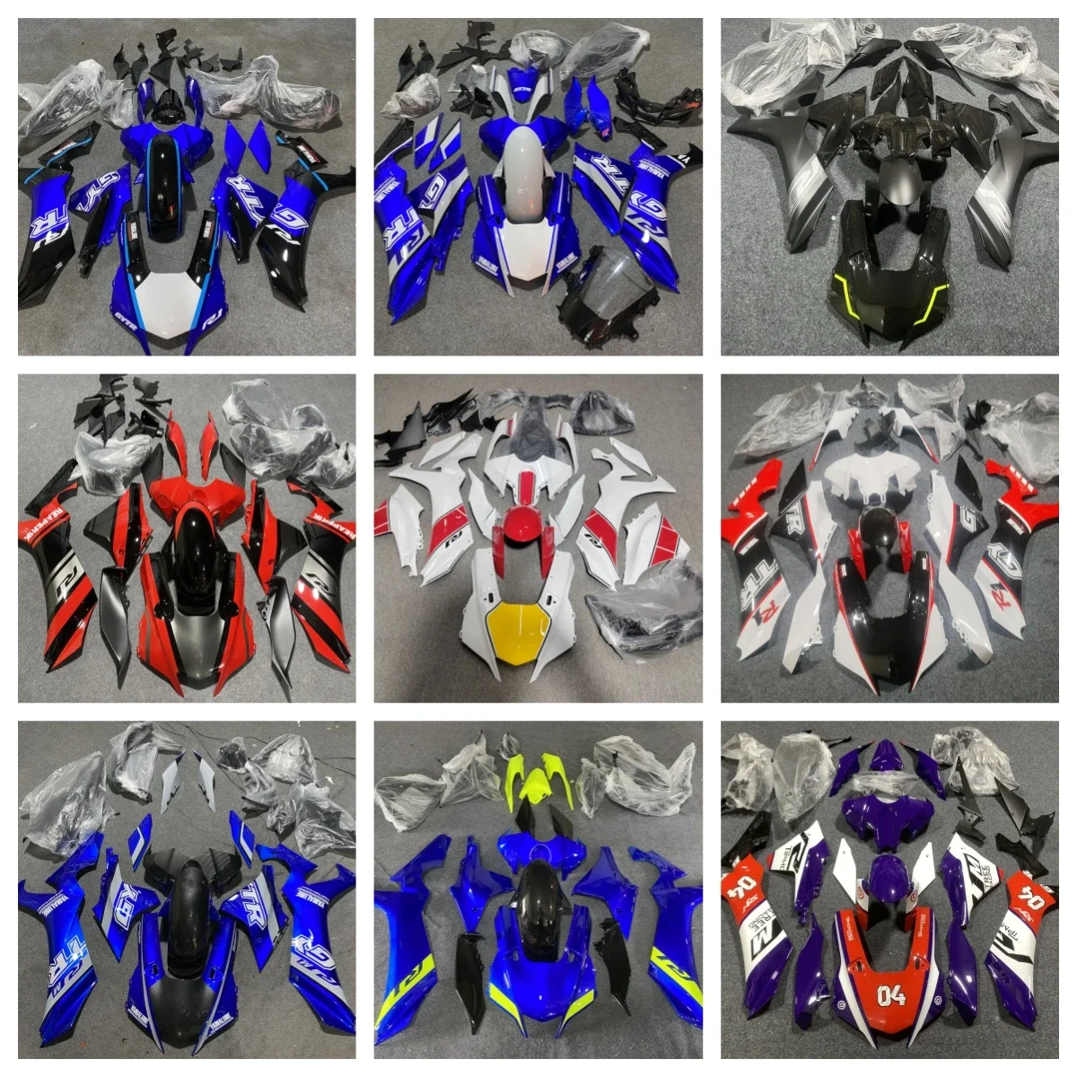 

Комплект обтекателей для мотоцикла, подходящий для Yamaha YZF R1 2020 2021 2022 2023 2024 2025 YZF-R1, новый полный комплект обтекателей из АБС-пластика, окрашенный кузов