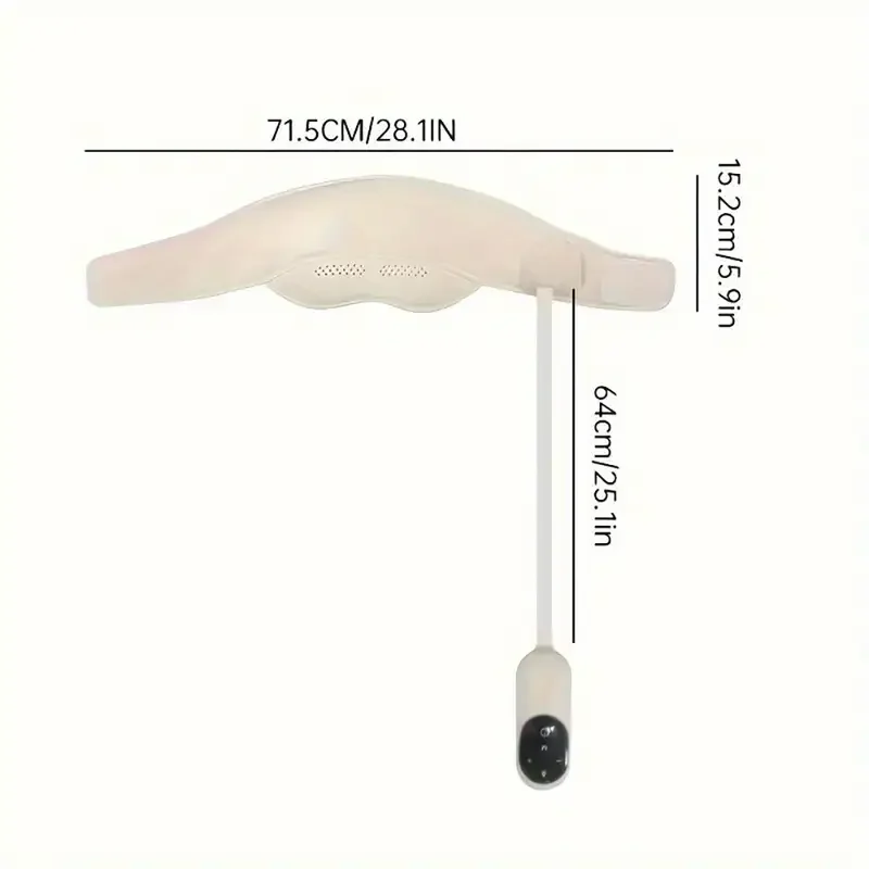 Electric Head Massager Scalp Massager Head Compress Air Bag Massager with Heat & Knead Portable Electric Head-Eye Massager