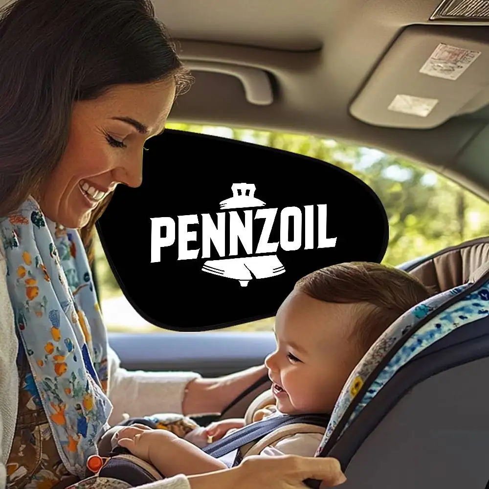 Doormat PENNZOIL LOGO Car Sun Shade UV Protection Electrostatic Adsorption Car Window Sunshade For Kids Outdoor Sunscreen view 3