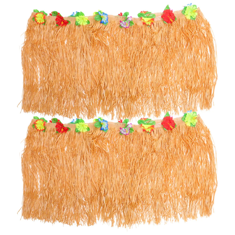 

2Pcs Large Flower Table Skirt Hawaii Style Party Decoration Summer Wedding Festival Background Hanging Table Skirts