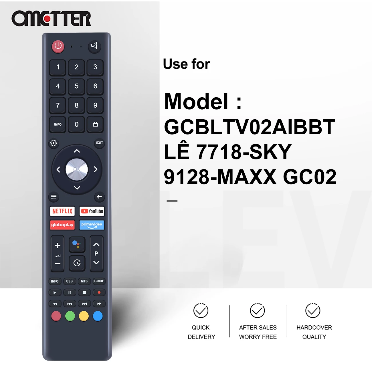 New GCBLTV02AIBBT Android TV Remote Control for Philco PTV32E20AGBL PTV50G71AGBLS PTV58G71AGBLS LÊ 7718-SKY 9128-MAXX GC02