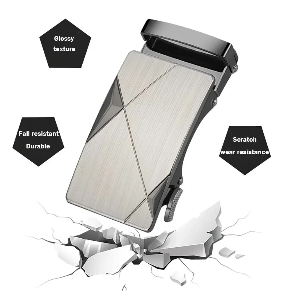 Fibbia di ricambio per cintura regolabile alla moda Fibbia per cintura in ferro fai-da-te Fibbia automatica da uomo