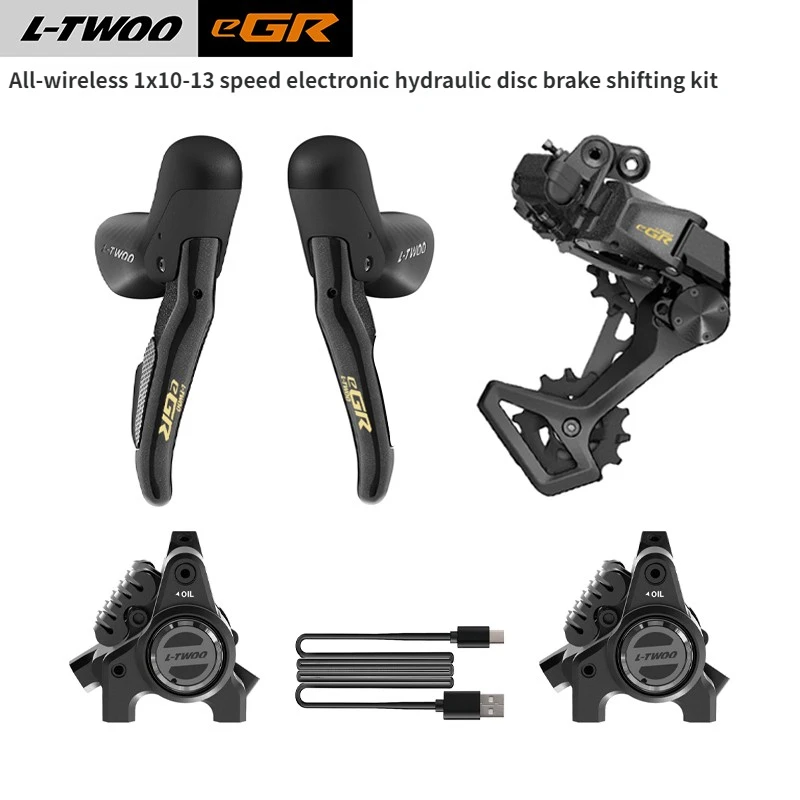 LTWOO eGR Fully Wireless Electronic Groupset 10/11/12/13 Speed Gravel Bike Hydraulic Disc Brake Kit