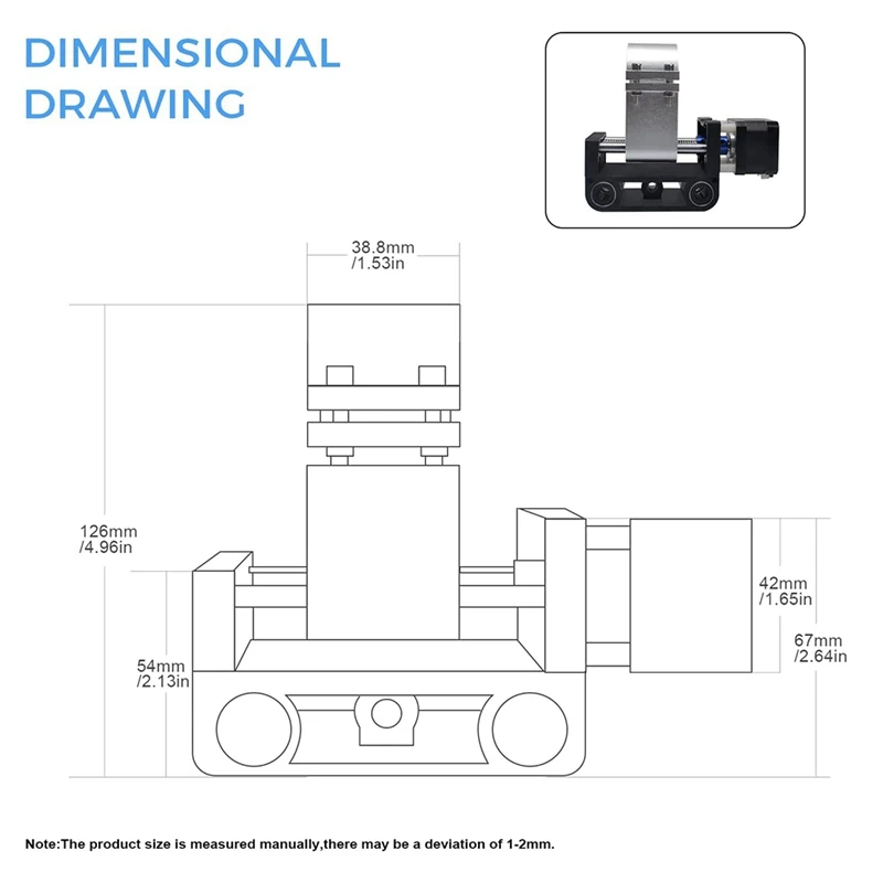 Kit di montaggio motore mandrino asse Z, aggiorna il mandrino a 200W per CNC serie 3018 Pro