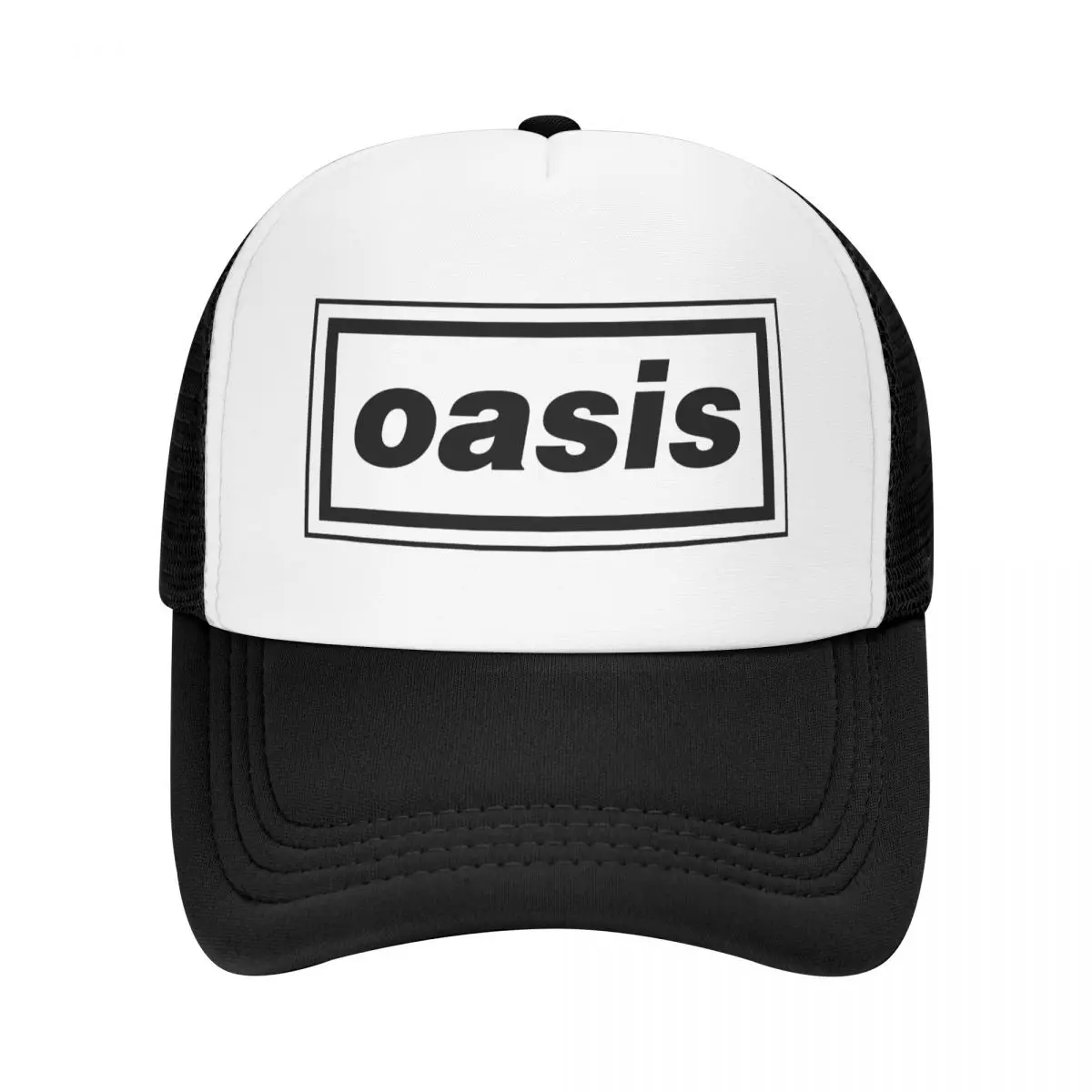 O-Oasis American Heavy Metal Trucker Hats Hip-Hop Hats Trucker Worker Cap Trucker Cap Adjustable Mesh Baseball Cap High Quality