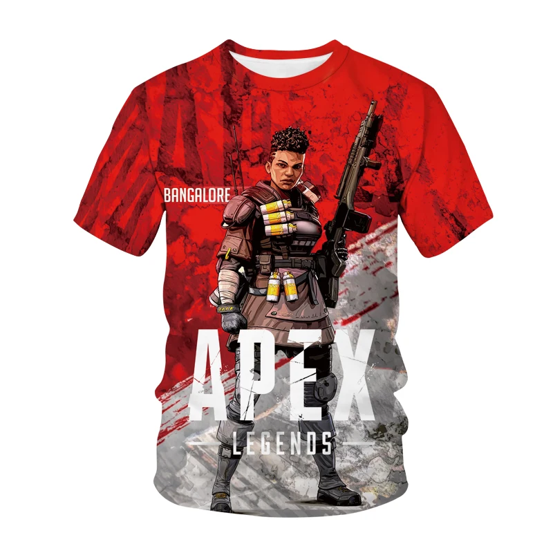 Game Apex Legends 3D Print T-shirt Men Women Fashion Streetwear O-Neck T Shirt Unisex Tshirt Tops Harajuku Male Clothing