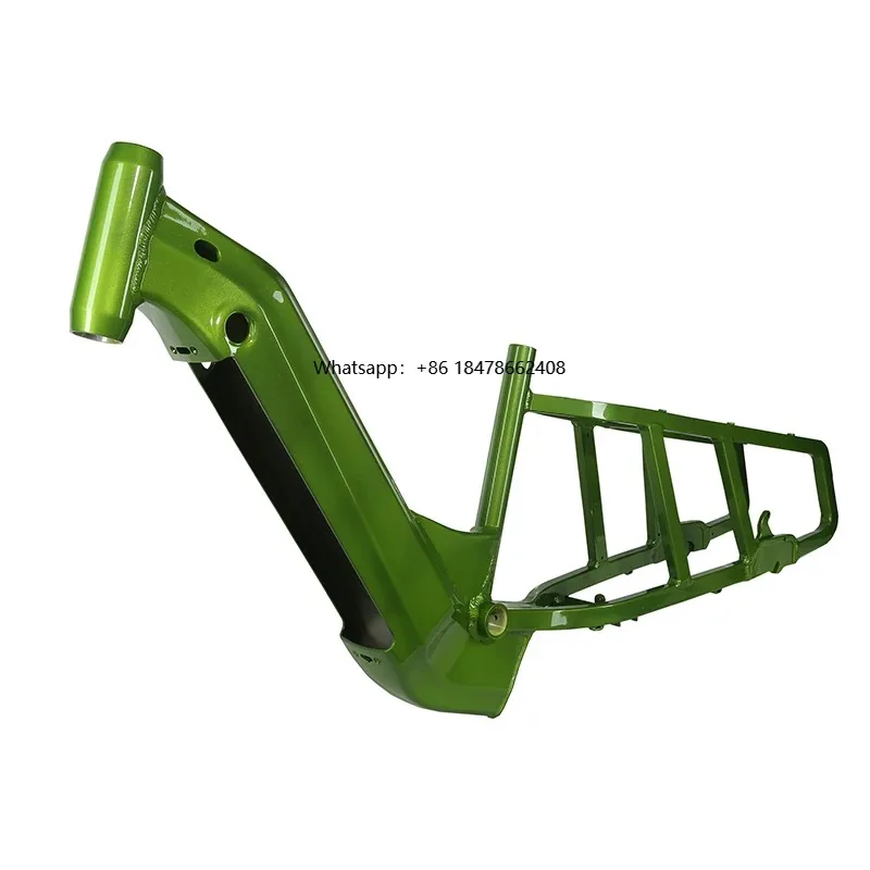 

ZODIN Hot Selling Electric Bicycle Accessories Part Green Alloy Aluminium E-bike Frame Electric Bike Frames
