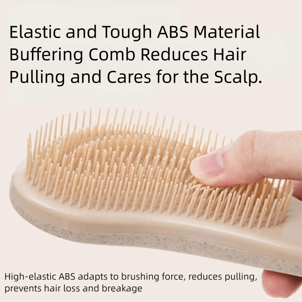 

Набор расчесок из пшеничной соломы в форме яйца, антистатический, портативный, для укладки волос, предотвращающий спутывание, для сухих и влажных волос