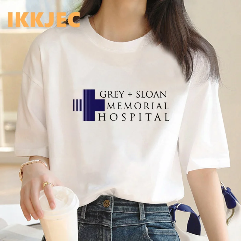 Greys anatomy t-shirt tshirt donna coppia vestiti grunge harajuku kawaii corea tumblr vestiti t-shirt grafica tees donne