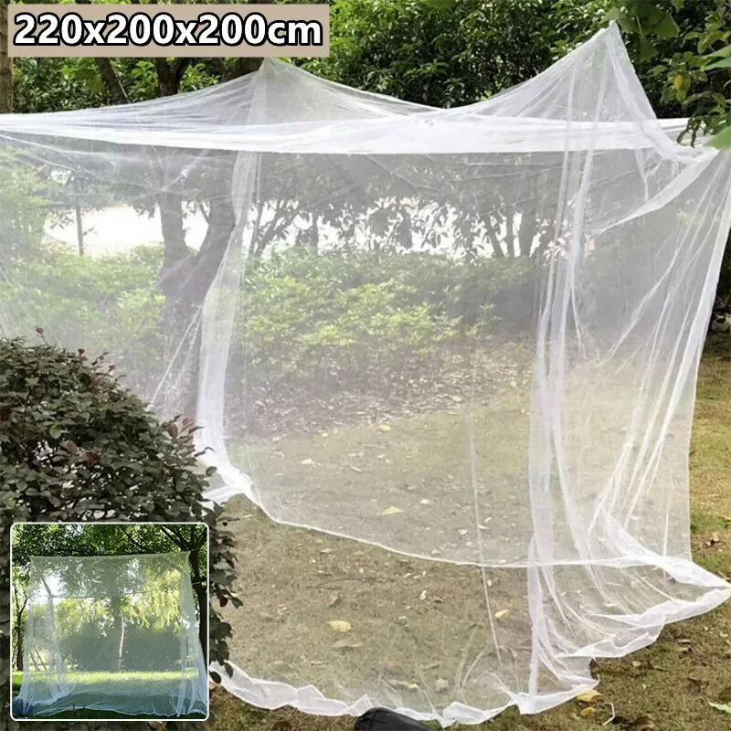 220x200x200cm Outdoor Indoor Mosquito Net Tent Camping Repellent Tent Hanging Insect Reject Curtain Bed Tent With Storage Bag