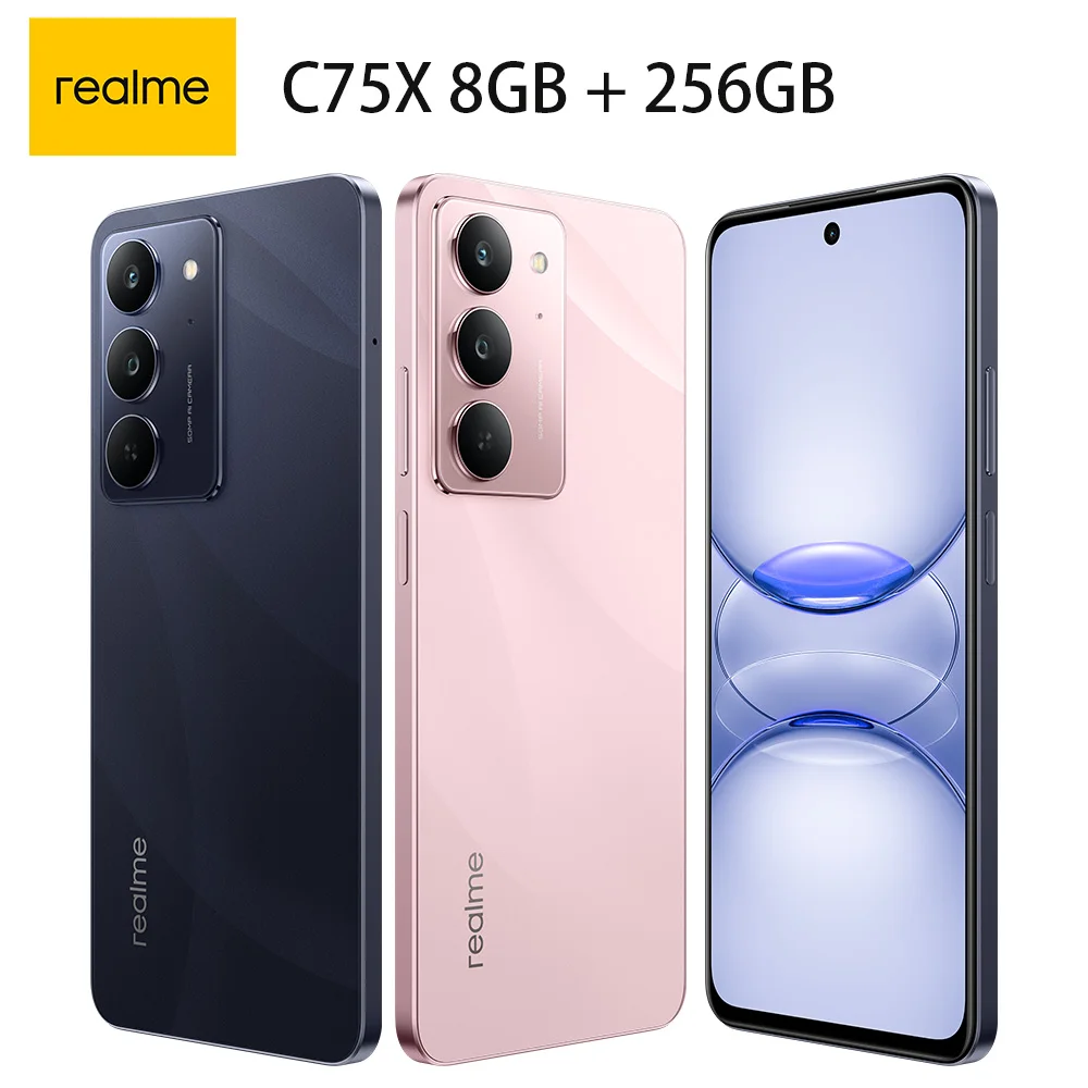 هاتف Realme C75X 8GB Ram 256GB Rom الإصدار العالمي 4G الذكي NFC