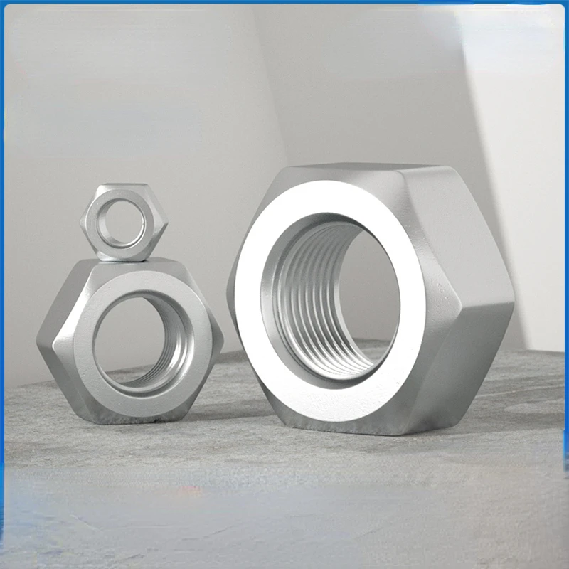 

M1 M1.2M1.4M1.6M2 M2.5M3 M3.5M4 M5 M6 M8 M10 M12 M14 M16 M18 M20 M22M24 DIN934 304 Stainless Steel Hexagon Nuts Lock Nuts