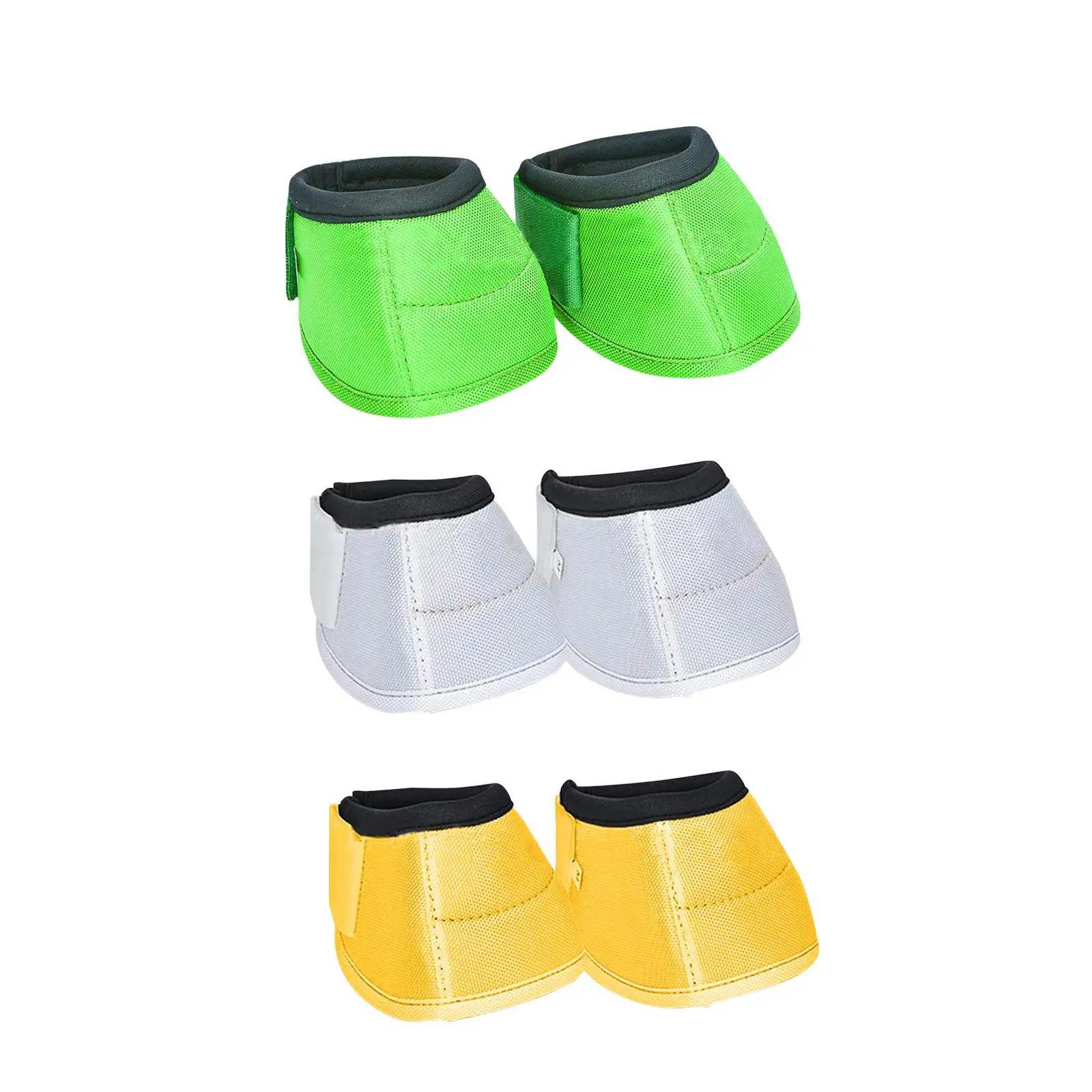 2Pcs Horse Bell Boots Horse Care Boot Durable Easily Put on and Take Off Tear