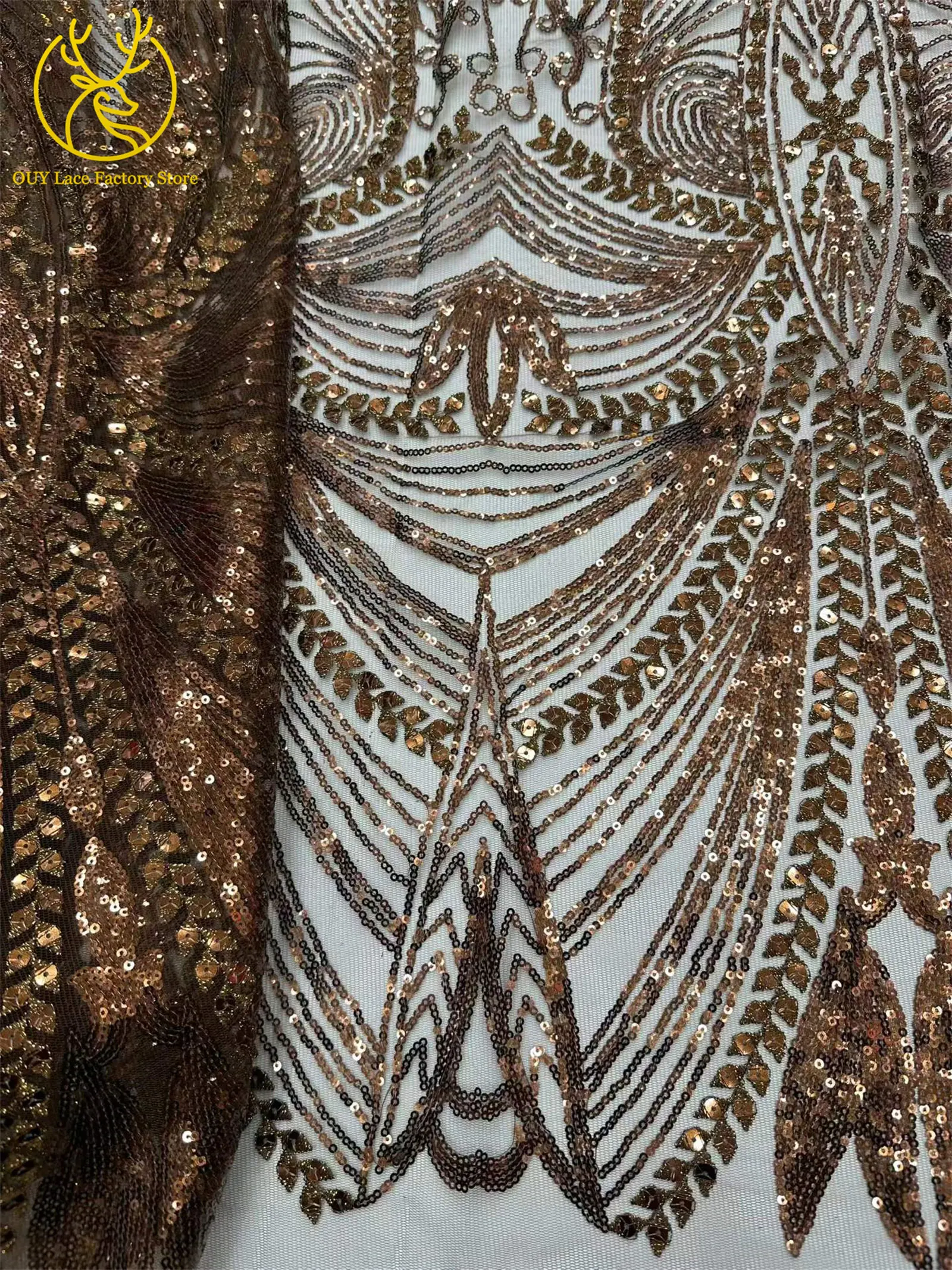 5 Yards Afrikanischer Spitzenstoff 2026 Hochwertige Französische Pailletten Perlenbesetzter Tüll Hochwertiges Nigerianisches Partykleid für Damen Hochzeitskleid – Detail 28