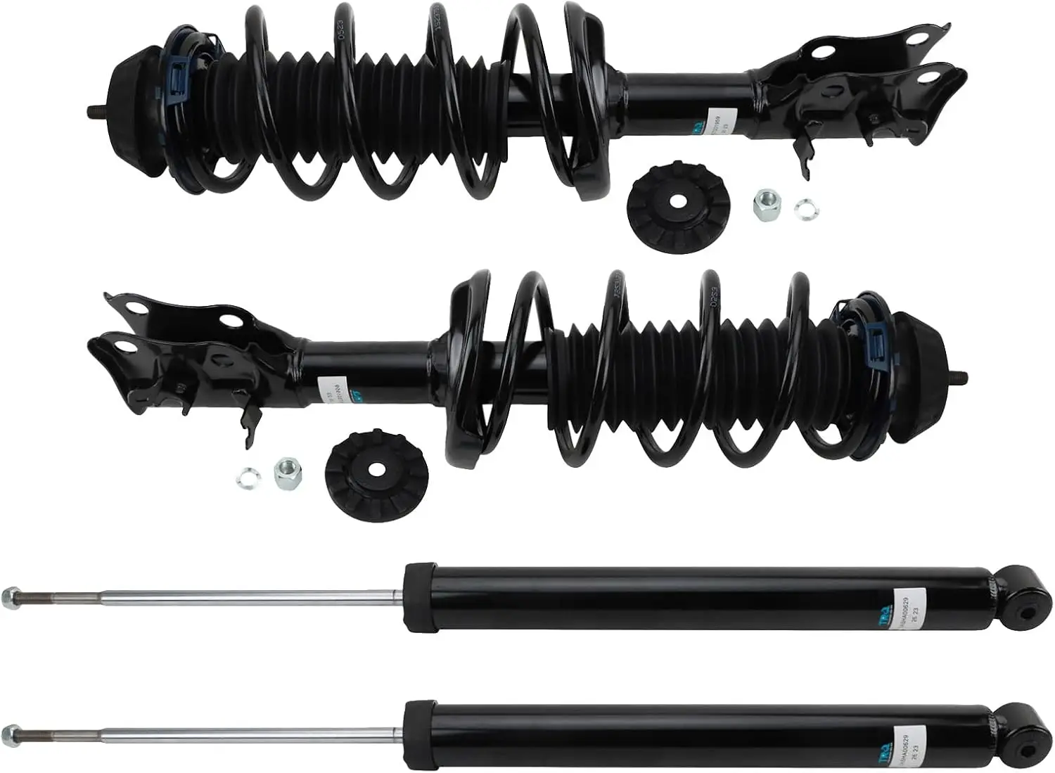 

Front and Rear Complete Strut Assembly & Shock Absorber Kit Complete Strut & Coil Spring Assembly Compatible with 2016-2022 Hond