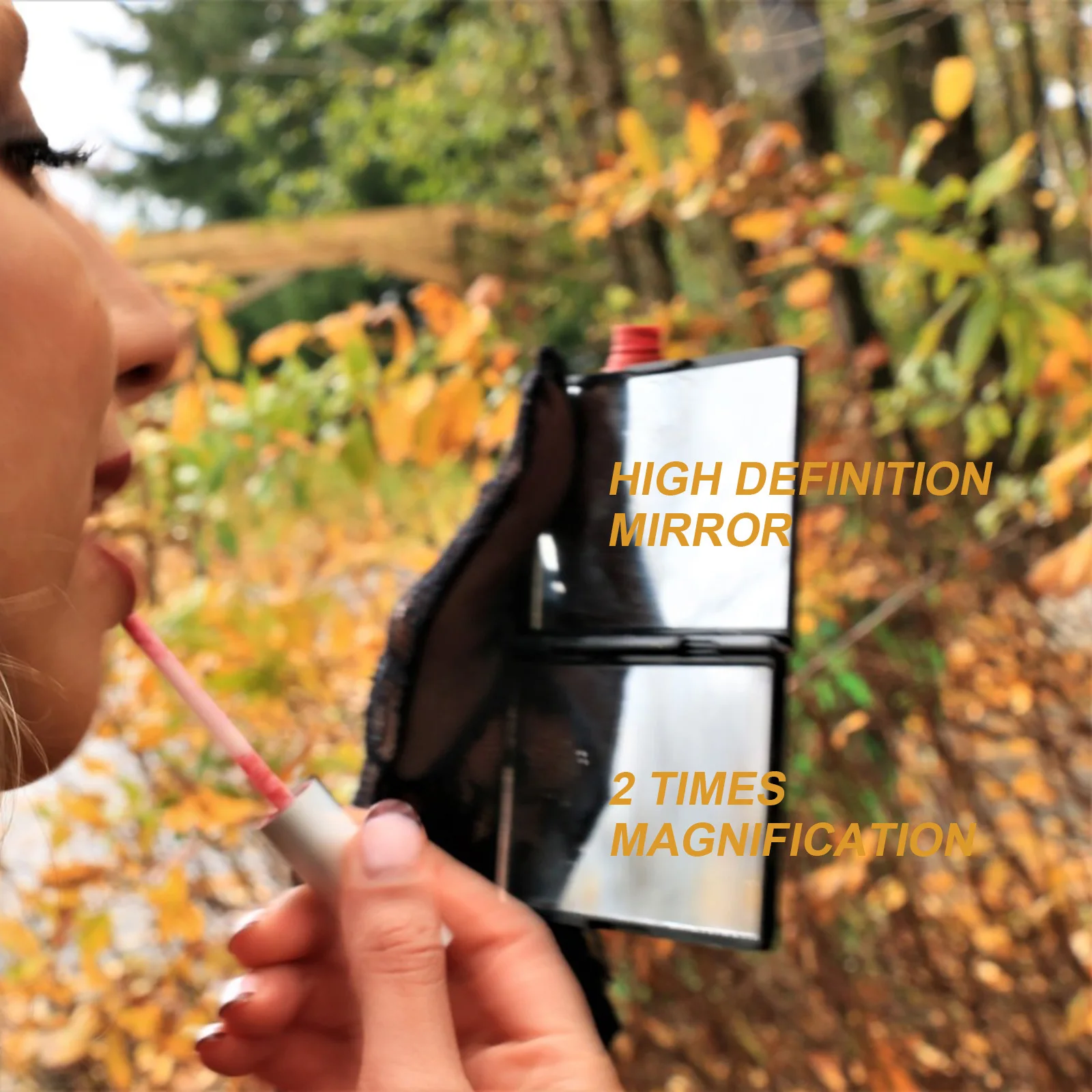 4Pcs Mini Makeup Mirror Compact Folding Double Side Pocket Portable Vanity Travel Mirror for Women Woman Handbag Essential