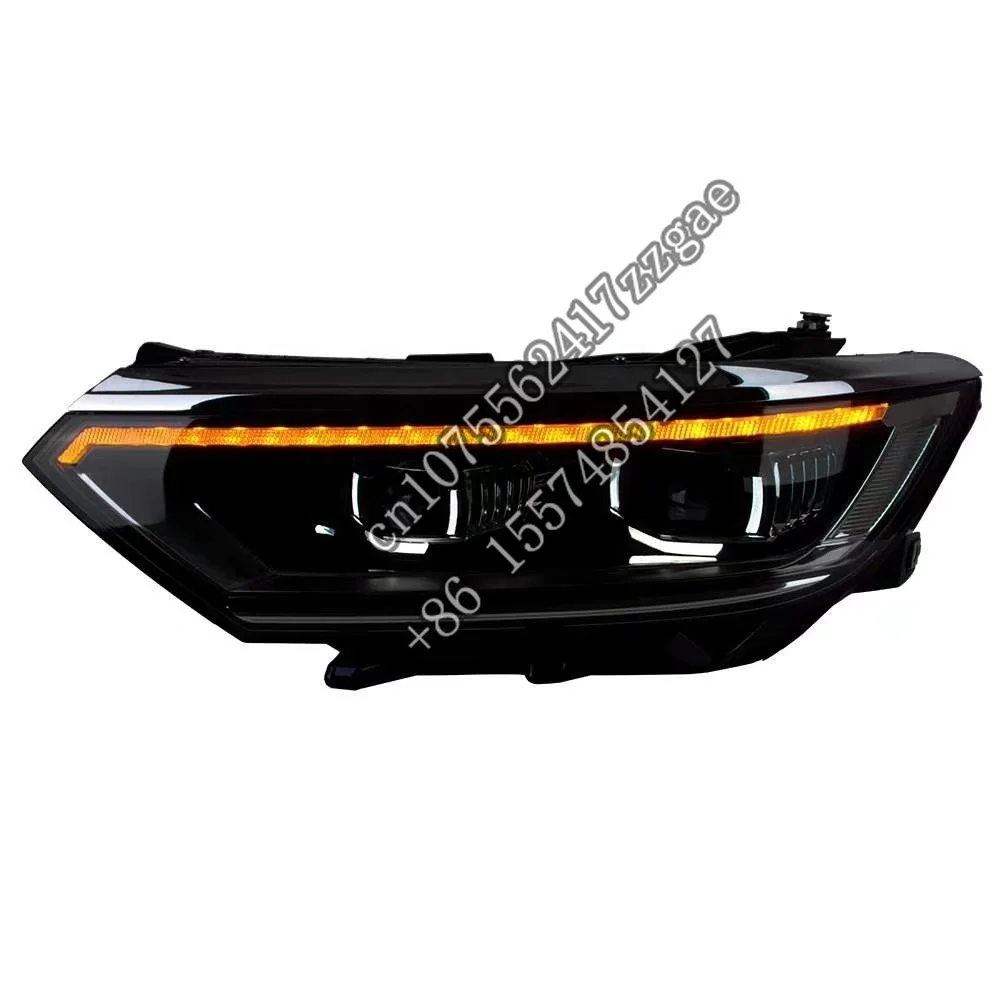 headlight Car accessories blue light of headlight for VG PA SSAT /MAGOTAN B8 2016- 2018 head lamp modified