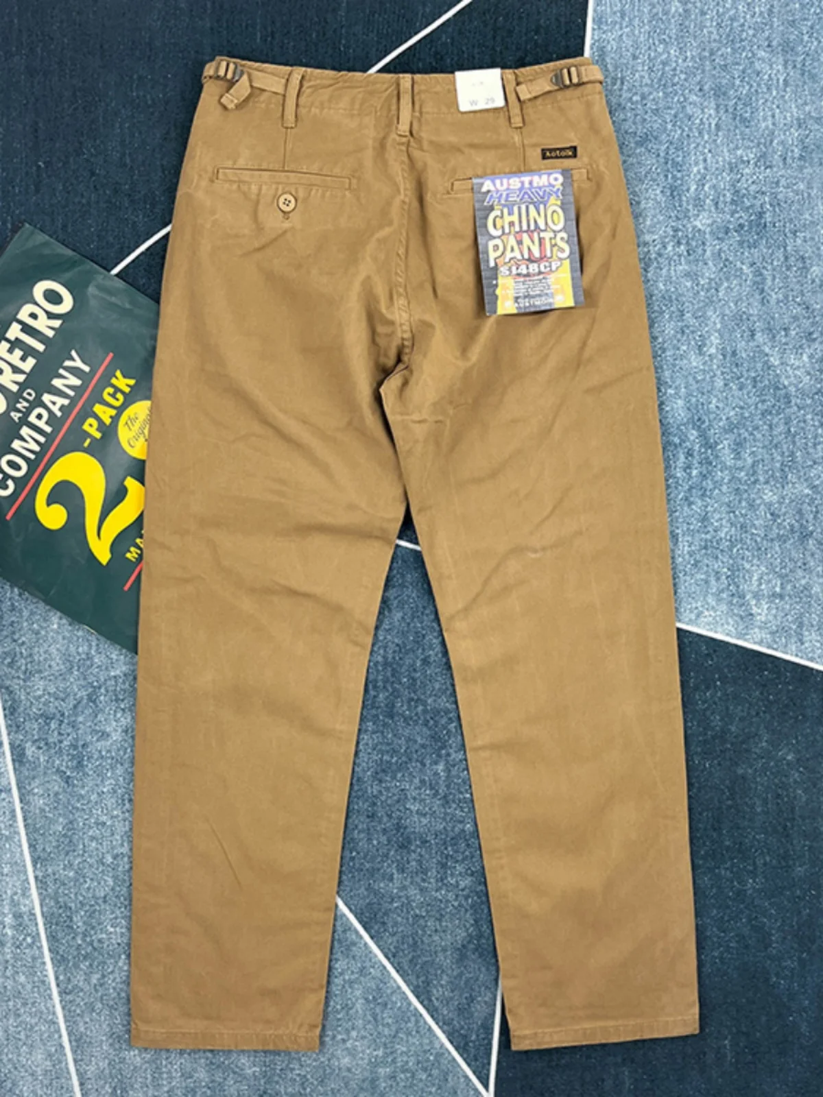 

Pure Cotton Straight Leg Casual Pants Men's American Retro Japanese Style Trendy Khaki Workwear Pants Color Military ...