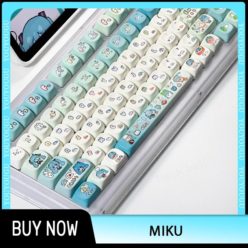 

Miku аниме Keycap Xoa Pbt мультфильм Keycap индивидуальная Настройка индивидуализируемые клавиши для механических геймеров механическая клавиатура переключатель подарок