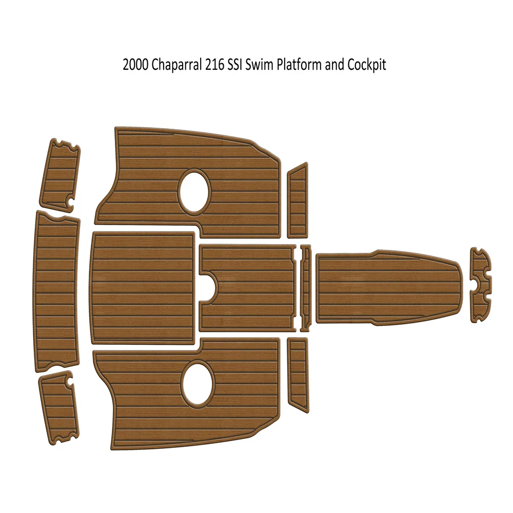 

Swim Platform Cockpit Boat EVA Foam Teak Floor Pad Mat For 2000 Chaparral 216 SSI