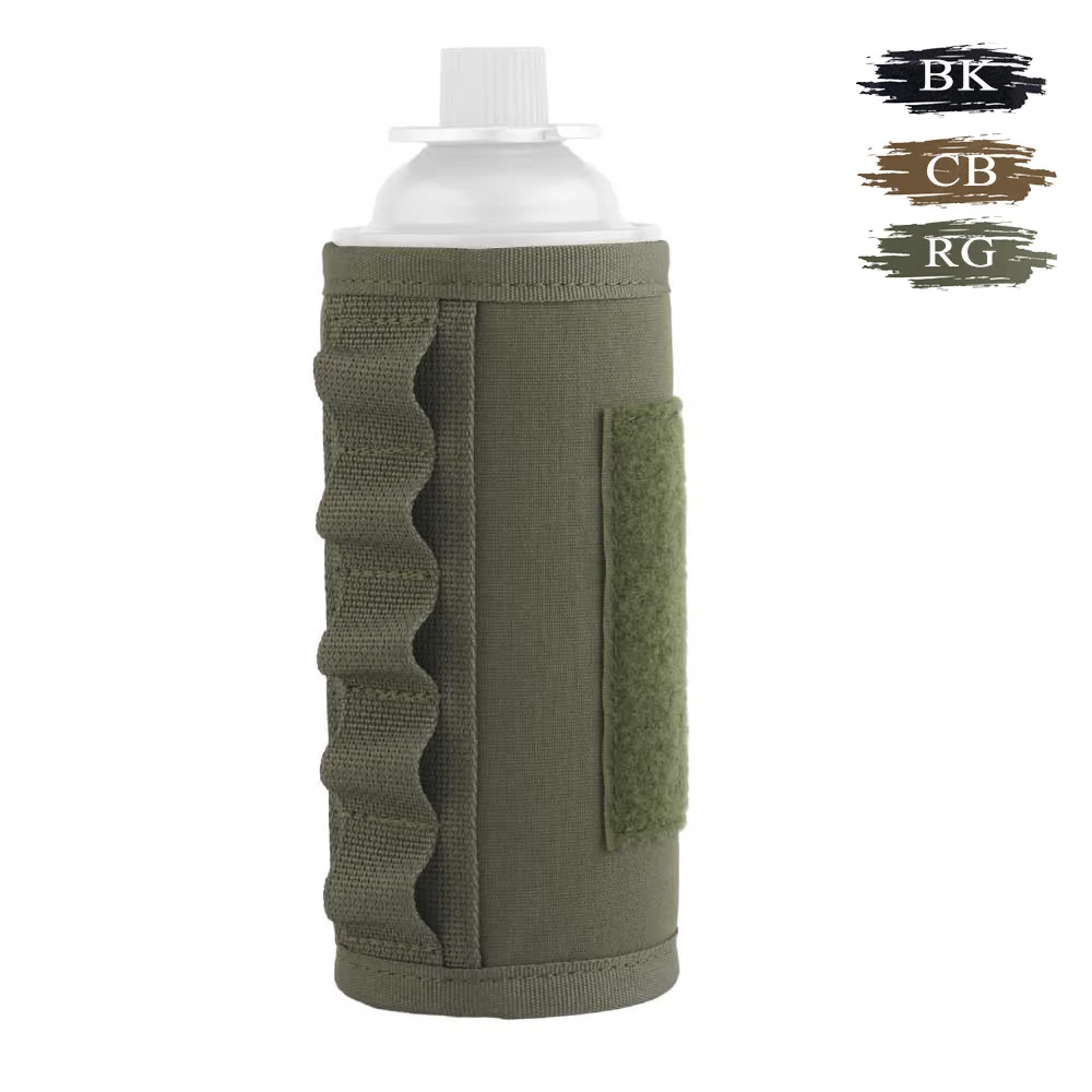

Outdoor Camping Hanging Long Gas Tank Holder Camouflage Picnic Gas Tank Storage Pouch
