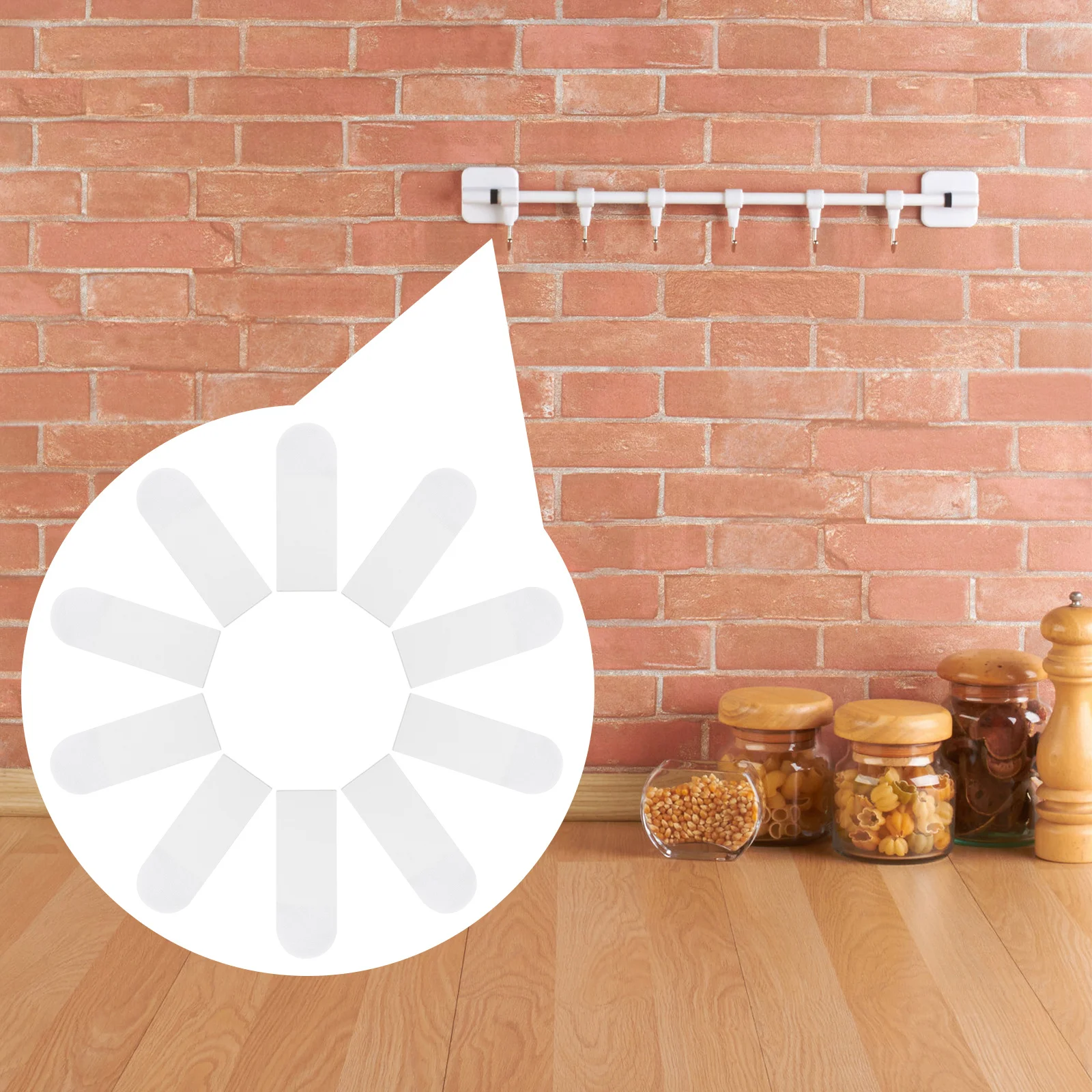 

50Pcs No-Trace Double-Sided Adhesive Stickers Strong Waterproof Tape Fixing Hangers Hook Pads for Home Office Bathroom