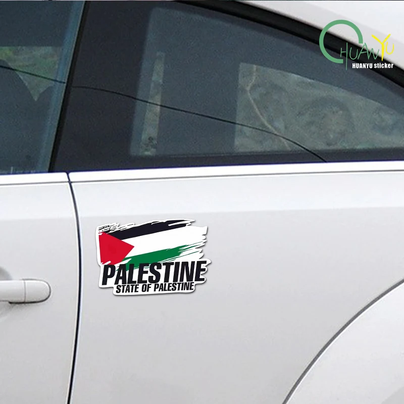 Palestine Flag Bumper Stickers Motorcycle Racing National Flag Off Road Decal World Peace Stickers view 4