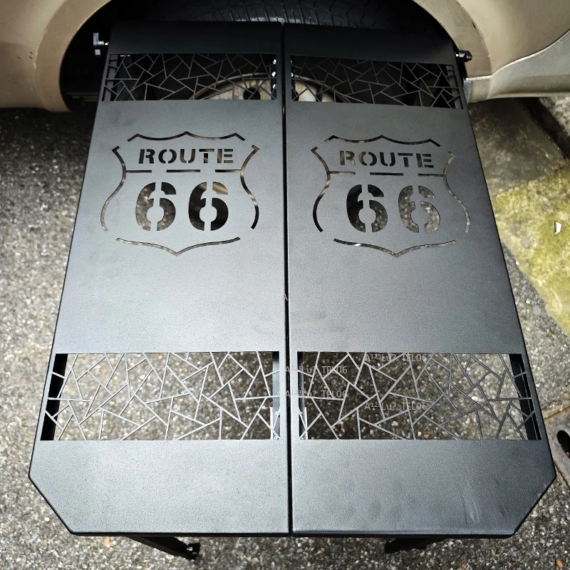 Car Tire Table Outdoor Camping Picnic Foldable Metal Desk New Off-Road Gear Furniture 