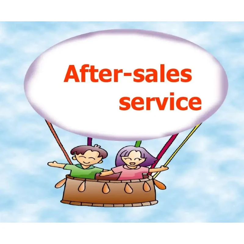 

After sales service - For resending the goods due to the return or missing parts