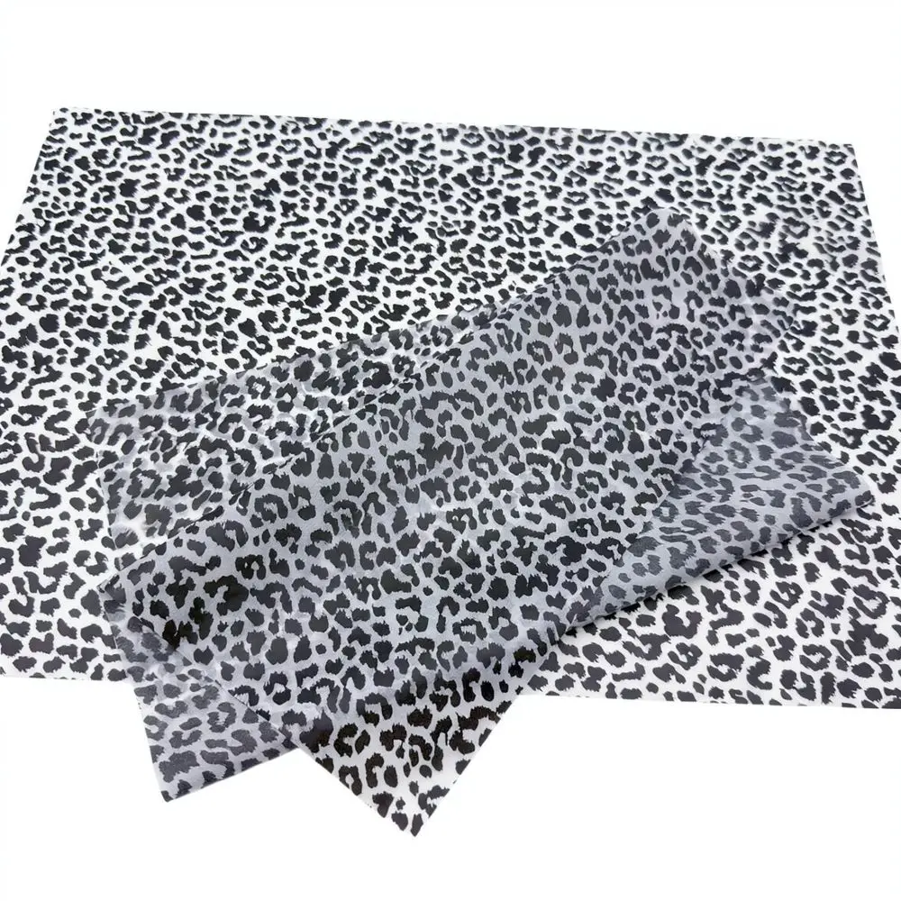 Leopard Print Thin Tissue Wrapping Paper For Retail Apparel Shoes Gift Boxes Protective Moisture Proof Decoration