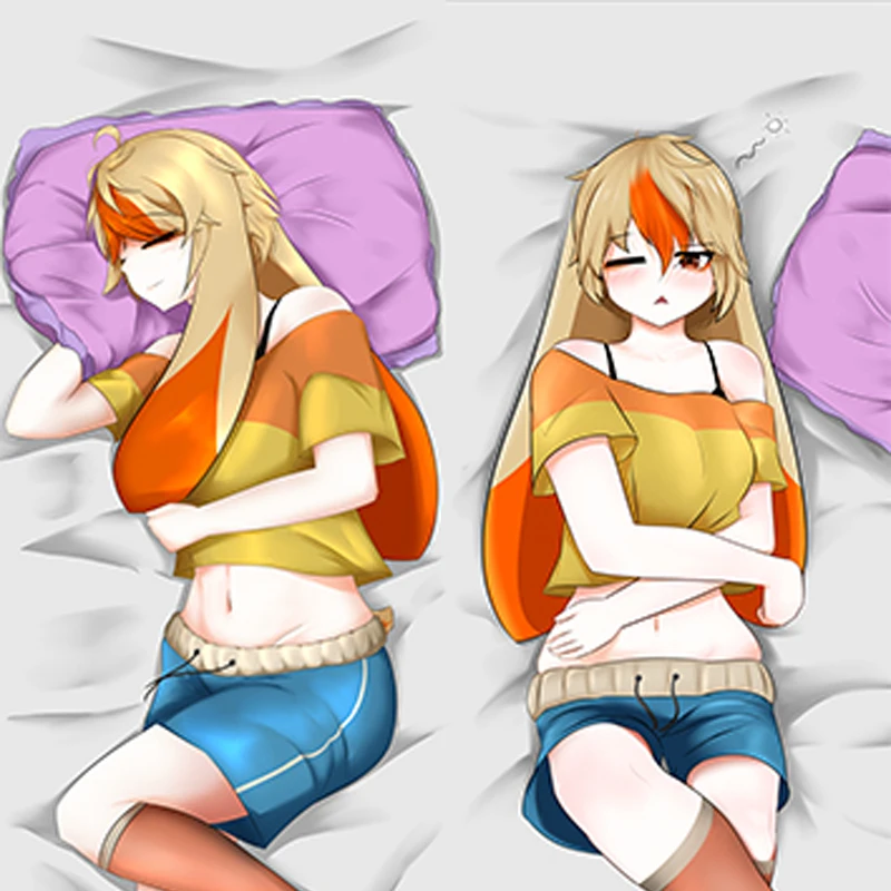 

Anime Dakimakura Pillow Case Aylalira Sexy and Busty Beautiful Girl Double-Sided Halloween