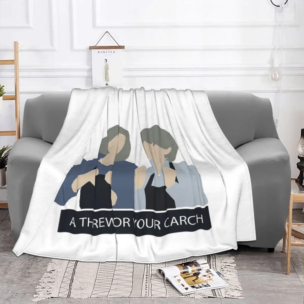 Prude And Trude - Kath And Kim Plush Knee Blanket Throw Blanket Blankets And Throws Throw Blanket