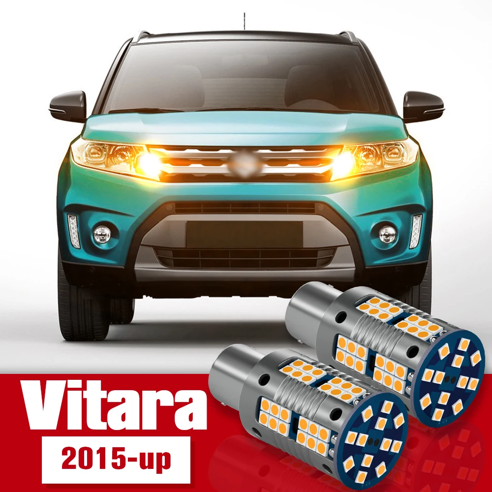 Lampu bohlam sinyal belok LED, aksesori lampu untuk Suzuki Vitara 2015 2016 2017 2 buah