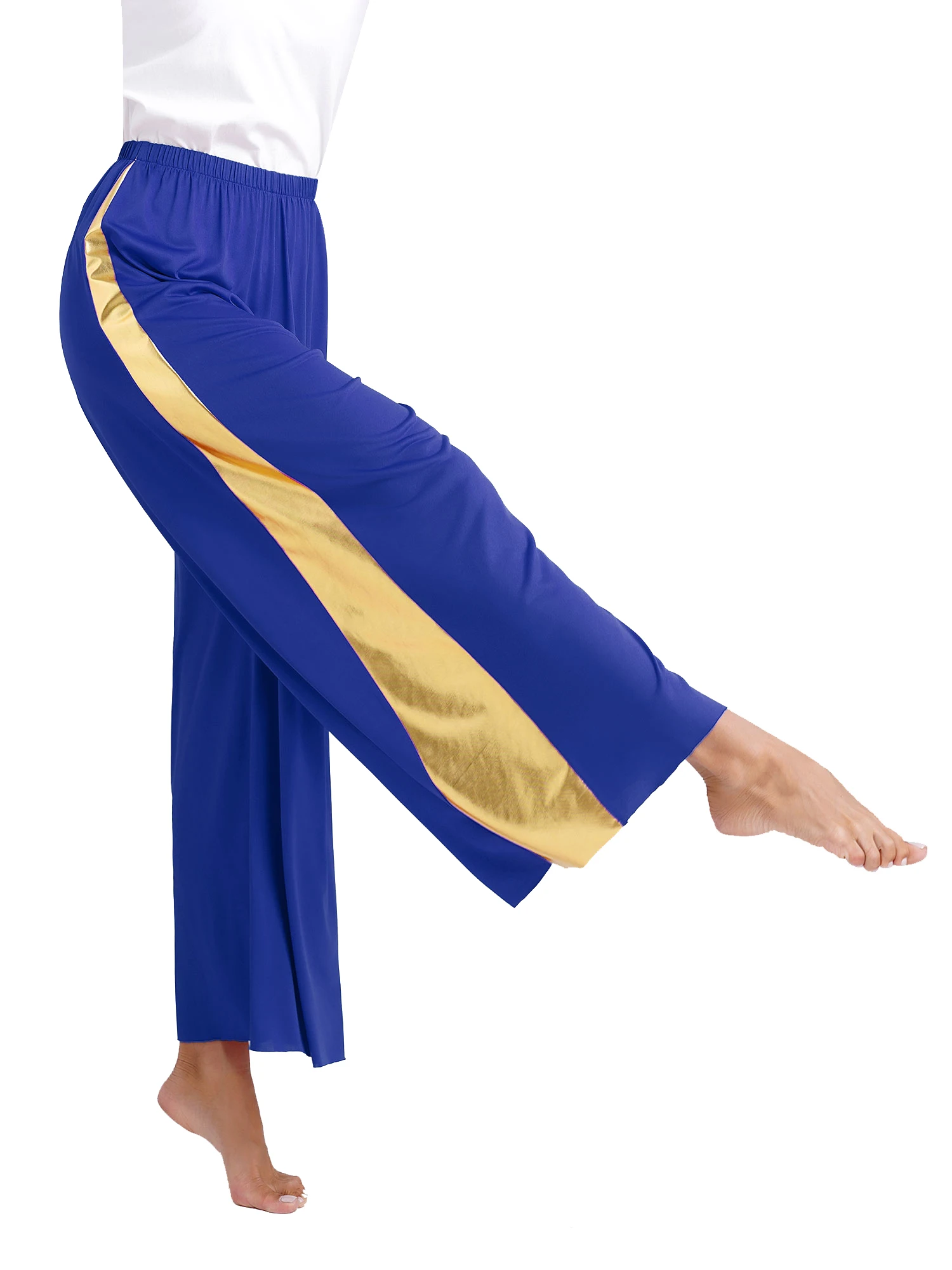 Women Celebration of Spirit Palazzo Pants Liturgical Praise Dance Wide-Leg Trousers Worship Costume Modern Dancewear Praisewear