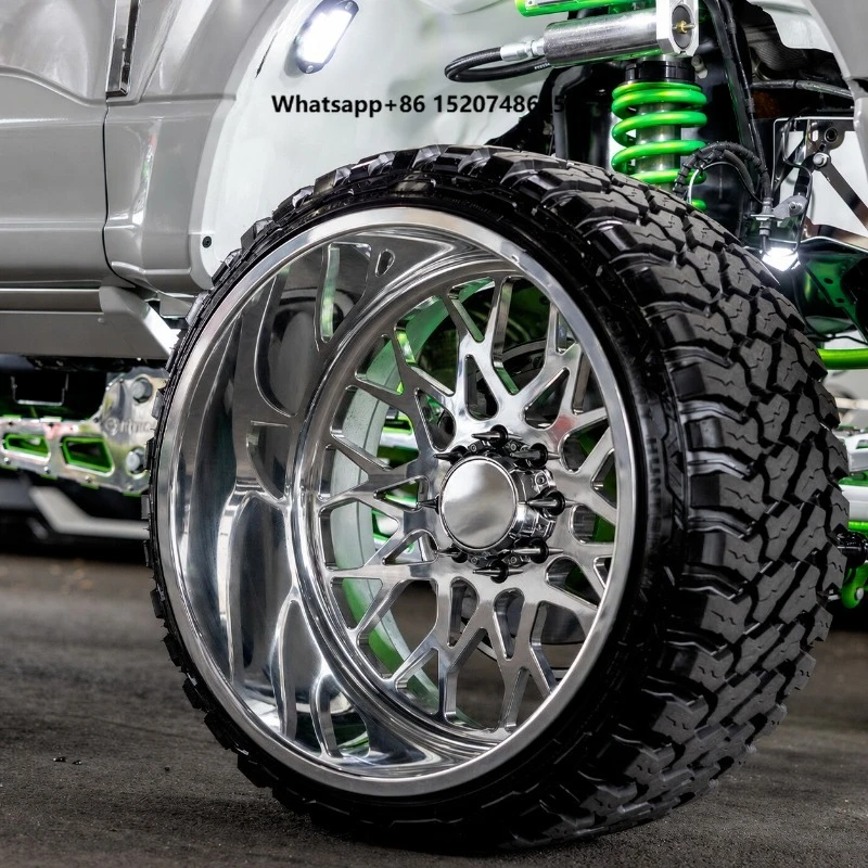 Greenloop Custom Polished Forged Offroad Truck Wheels 20x10 22x12 24x12 26x16 Deep Dish Rims