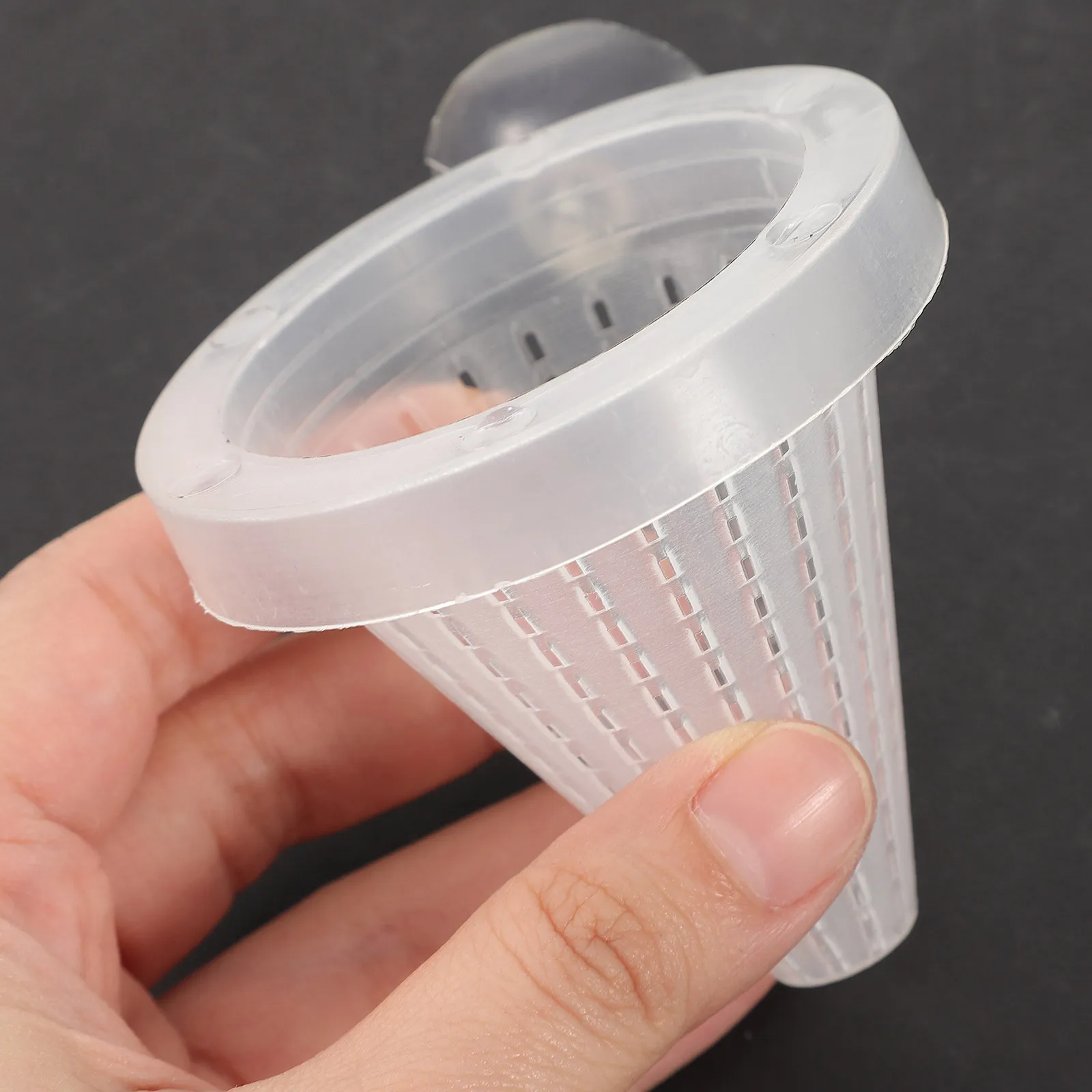 

10Pcs Floating Worm Feeder with Suction Cup for Aquarium Cone Feeding Cup Live Food Holder Prevent Scattering in Fish Tank