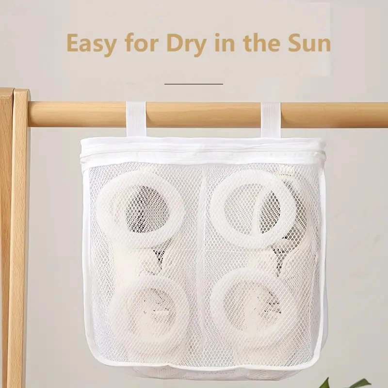 Mesh Laundry Bag Washing Machine Shoes Bag Travel Storage Bags Portable Anti-deformation Protective Clothes Organizer