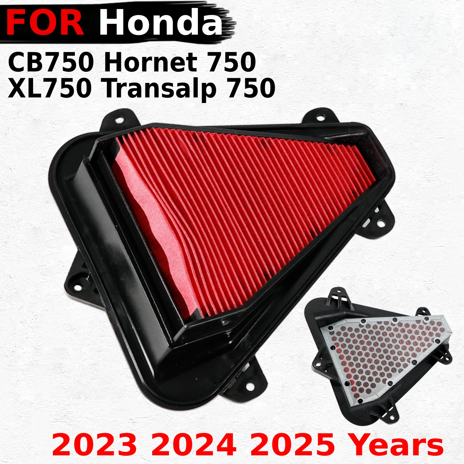 

2023 2024 2025 Years For Honda CB750 Hornet 750 / XL750 Transalp Motorcycle Engine Air Intake Filter Cleaner OEM:17210-MLB-D00