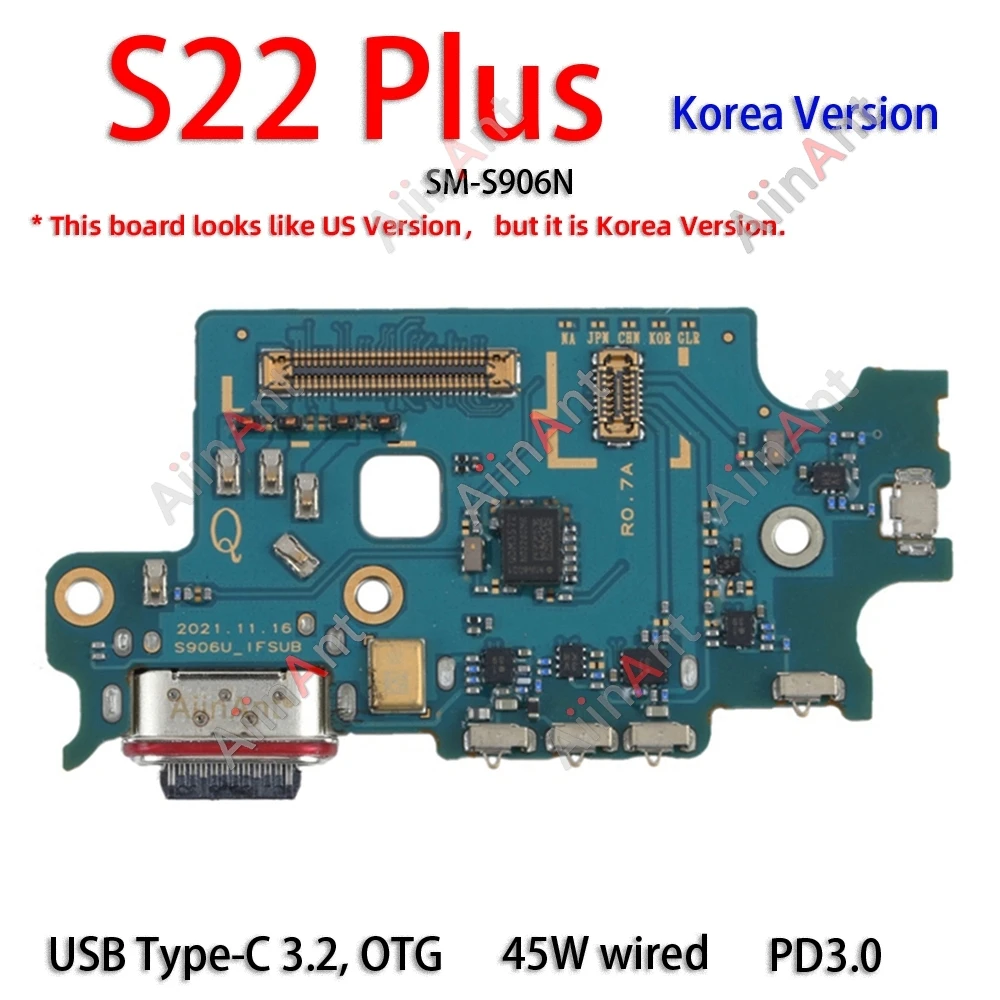Płytka Portu USB Ładowarki Złącze Dock Kabel Flex do Ładowania Samsung Galaxy S22 Plus Ultra S901E S901N S901U S901B 5G — zdjęcie produktu 5