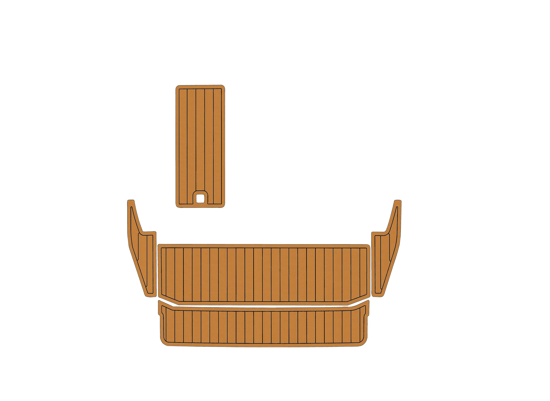 

2015-2017 Cobalt A25 1/4" 6mm EVA foam Non-Slip PVC Teak Decking marine Mat aqua gatorstep carpet Marine Floor