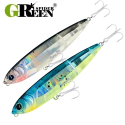 GREENSPIDER 102mm 17.5g Topwater Pencil Surface Fishing Lure Walk The Dog Artificial Saltwater Hard Bait Bass Plastic Walker