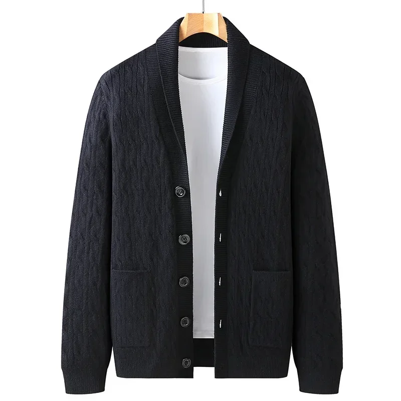 

New Arrival Fashion Suepr Large Autumn Style Men's Knitting Coat Men's Cardigan Sweater Plus Size L XL 2XL 3XL 4XL 5XL 6XL 7XL