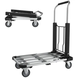 Opvouwbare Trolley Met Wielen Voor Mobiliteit, Draagvermogen Van 150Kg, Multifunctionele Trolley