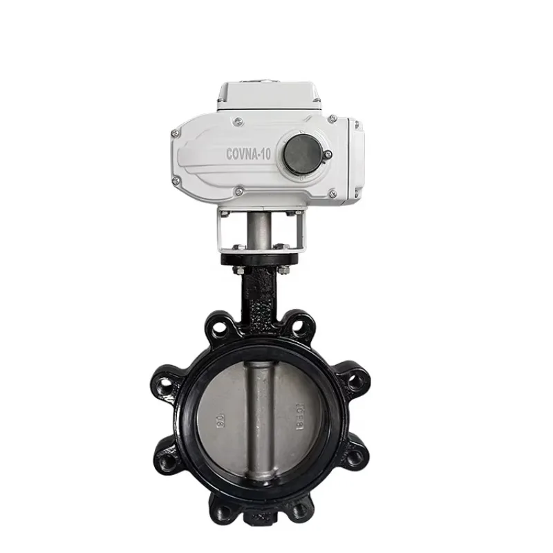 B2Bclearance Sale HOT SALE  AC220V DN50 Ductile Iron Wafer Motorized Electric Control PTFE Butterfly Valve Electric Valve
