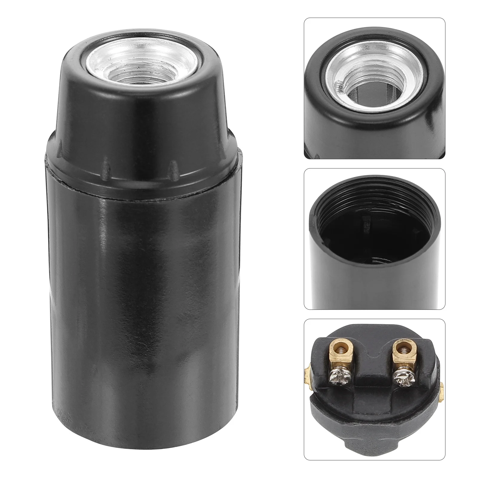 10pcs E14 Bakelite Lamp Holder Light Bulb Socket For E14 Lamp Socket Replacement Base Fixture Wiring Accessory