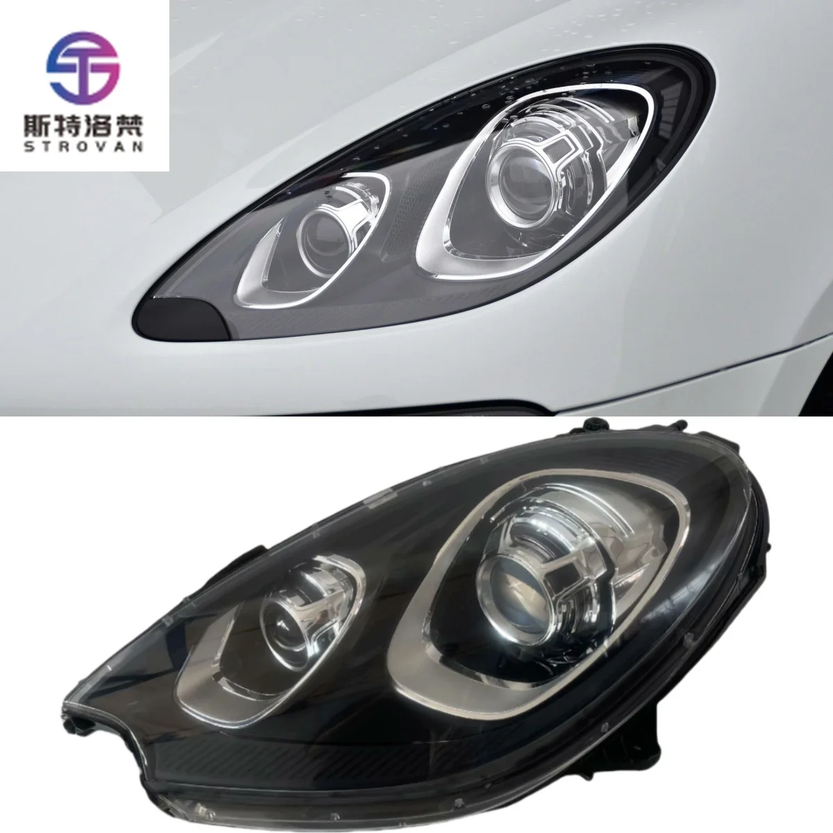 Suitable for Macan HID Headlights 2014 2015 2016 2017 Macan Turbo 95B Pair Left and Right Original Xenon Headlight
