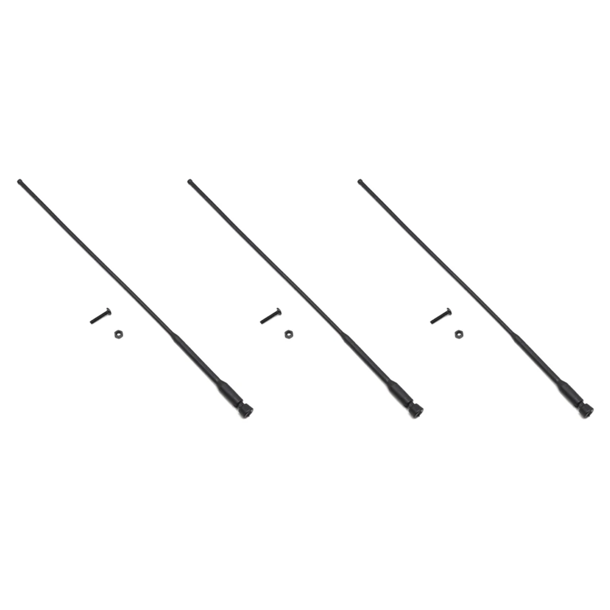 BNVN-3Pcs จําลองเสาอากาศตกแต่งสัญญาณสําหรับ 1/10 1/8 RC รถ Traxxas TRX4 Defender AXIAL SCX10 II 90046 สไตล์