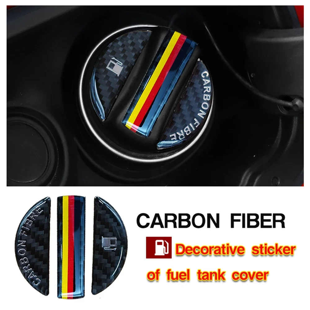 Carbon Fiber Fuel Tank Cap Cover Decorative Stickers For Great Wall Haval Hover H1 H4 H6 H7 H9 F5 F7 H2S GMW Coupe Auto Accessor