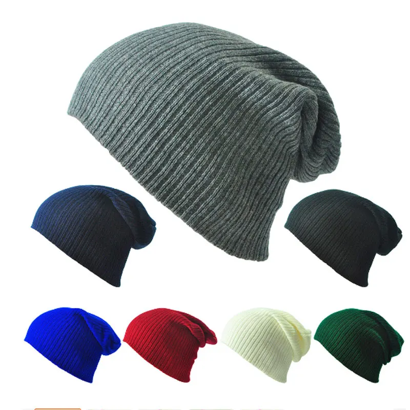 

Fashion Beanies for Men Solid Woolen Thickened Knit Cap Warm Hat Man Beanie Winter Hats Casual Hip Hop Cap Unisex Skull Caps